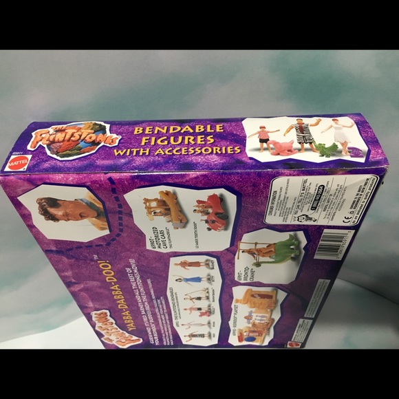 THE FLINTSTONES 1993 Bendable Figure 6 Pc Set - Picture 6 of 12